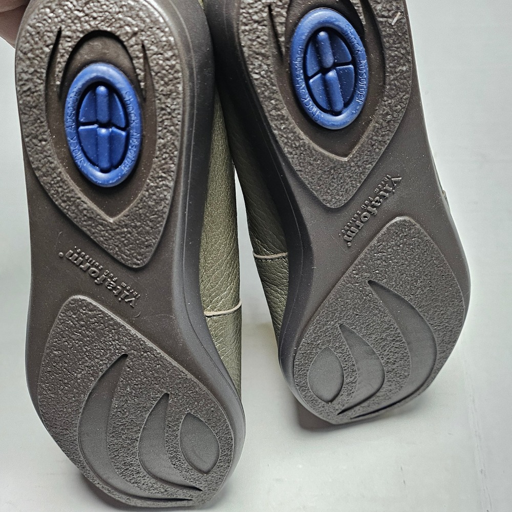 Vitaform Olive Green Leather Loafer Flats Bow Comfort Shoes Womens EU 37/US‎ 7 - Picture 16 of 16